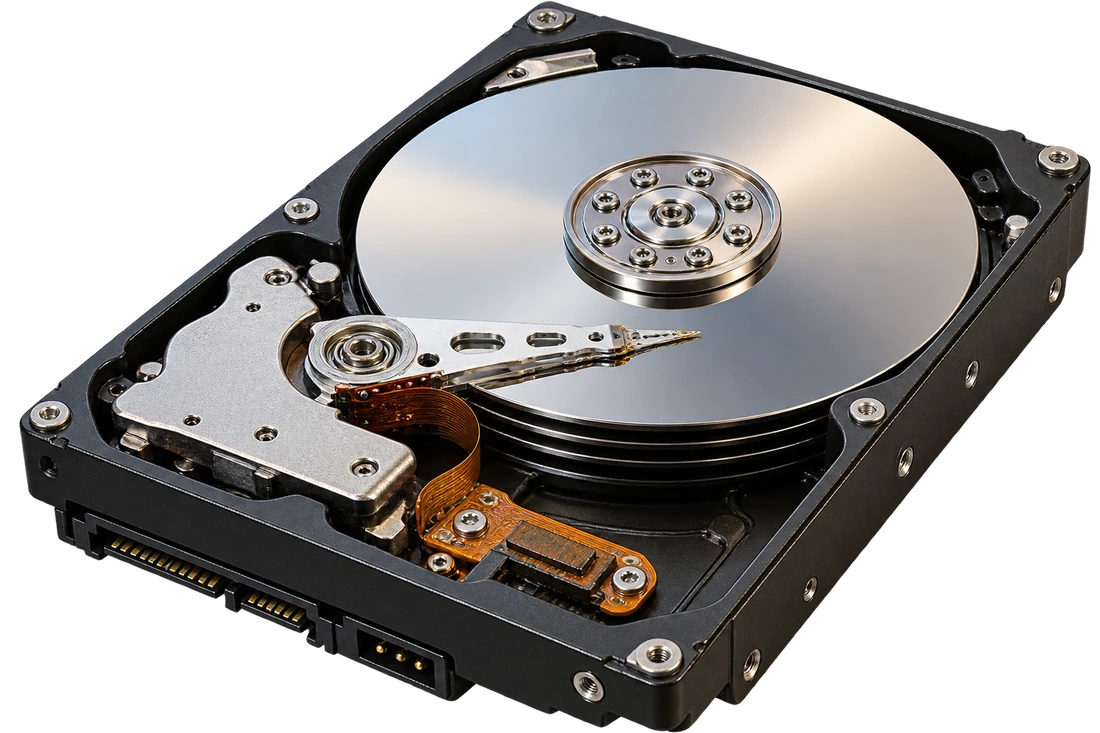 The same hard drive, fixed and intact